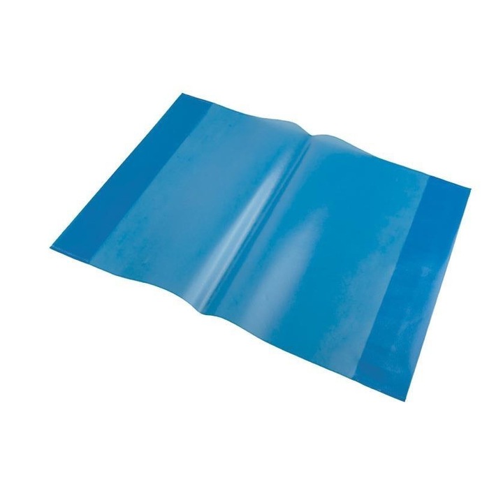 Set 10 coperti pentru caiete, Polipropilena, Albastru