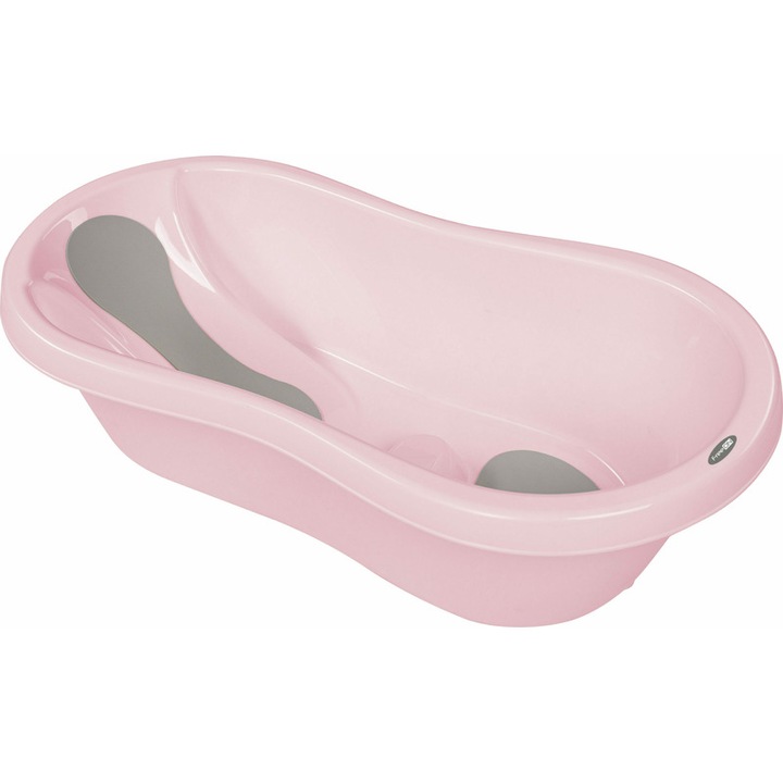 Вана, FreeON, С две противоплъзгащи се части, С щепсел, Съответства на европейския стандарт за безопасност EN 17072:2018, 81x41x24 см, Розов