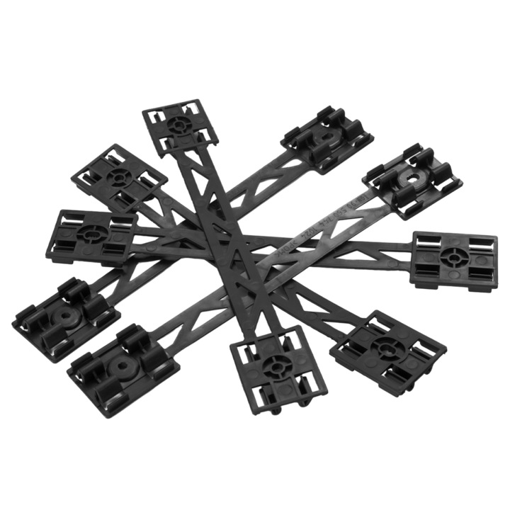 Set 5 Piese Cleme De Fixare, Cu Manson, Banda De Prag, Am Opel Astra, Corsa, Plastic, Negru