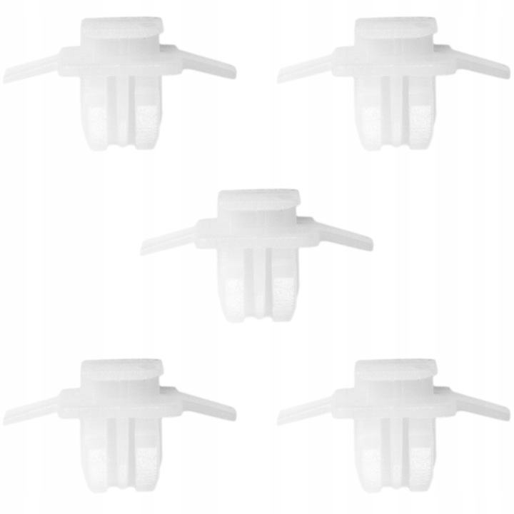 Set 5 Piese Cleme De Fixare, Capac De Aripa Am Honda Civic, CR-V, Accord, Plastic, Alb