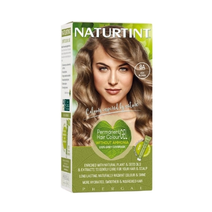 Vopsea de par, NATURTINT, 165ml, 8A Ash Blonde