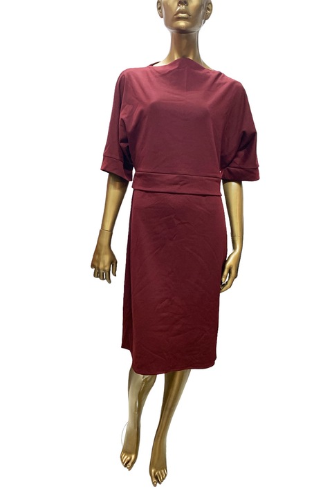 Rochie dama, JUP, Poliester, Visiniu, L