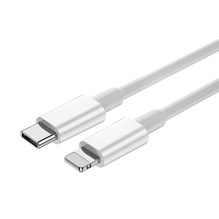 Töltőkábel USB-C / Lightning 30W 1,2m WIWU C008 fehér