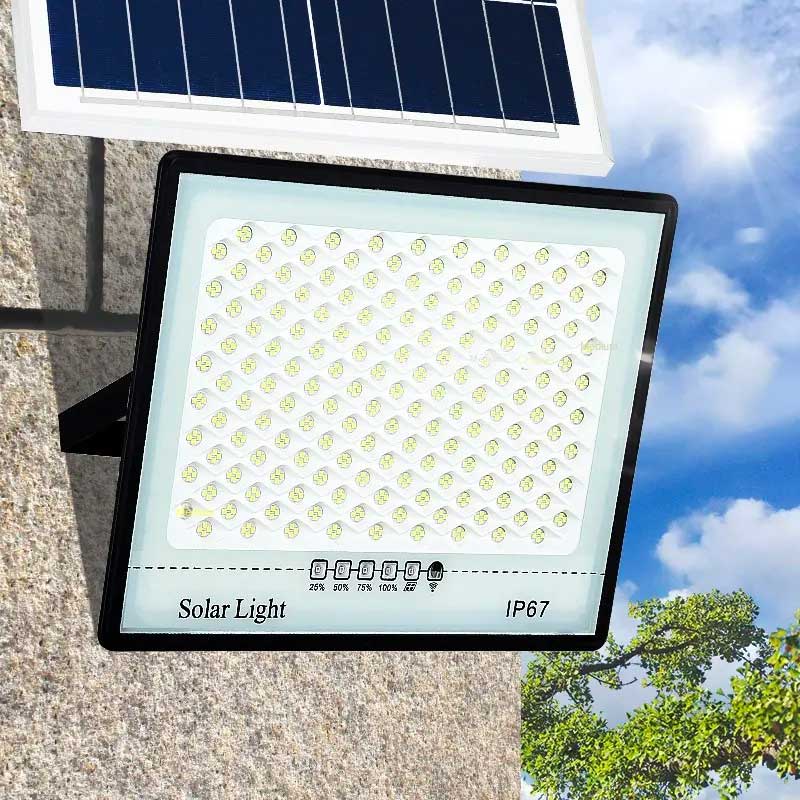 Proiector Solar Led 60W, Kit Complet, Ip67 - eMAG.ro