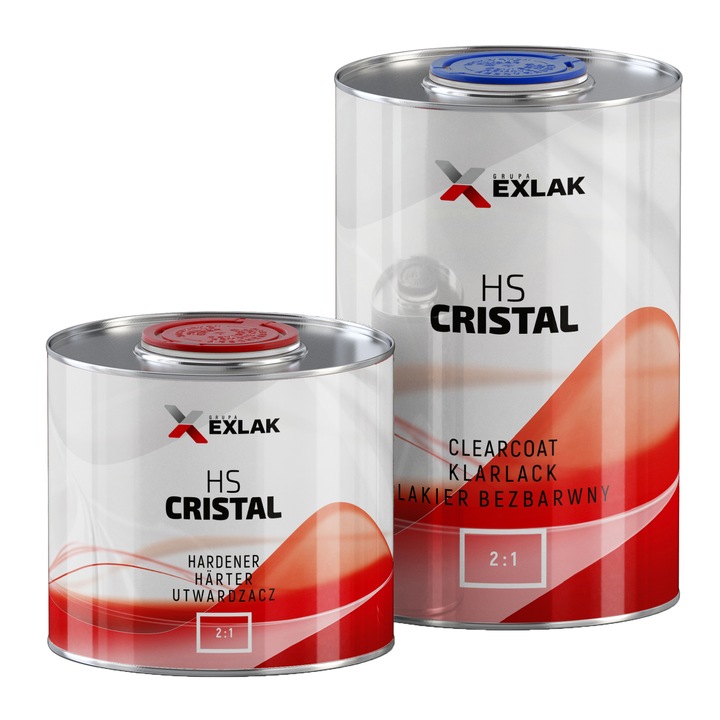 Set Lac si Intaritor, EXLAK, Cristal HS, 1L + 0.5L