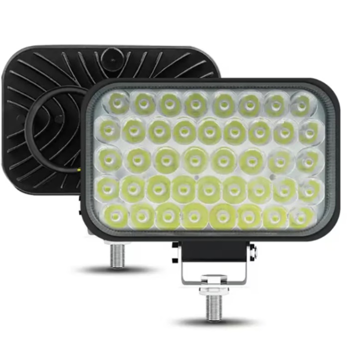 Set 2 Proiectoare LED auto OFF-ROAD, 5 inch, 129W, 43 LED, 12V-24V, 6000K, carcasa aluminiu, 8800Lm, BZRSH