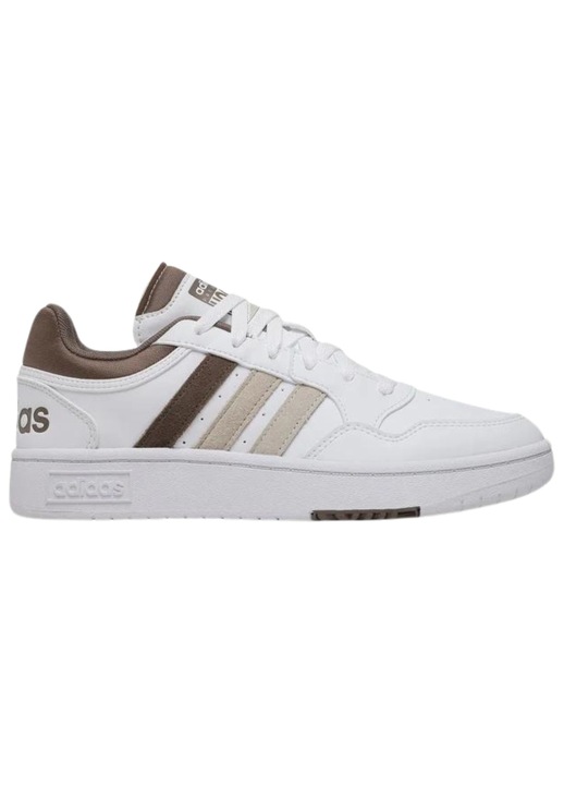 Pantofi sport barbati, Adidas, Piele, Alb/Maro, 42 EU