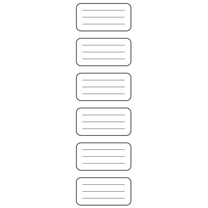 7R dekoratív matricakészlet, 3 lap, 18 darab