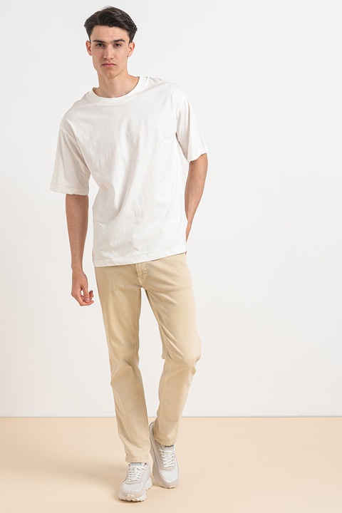 Gant, Tricou regular fit din bumbac, Alb, M