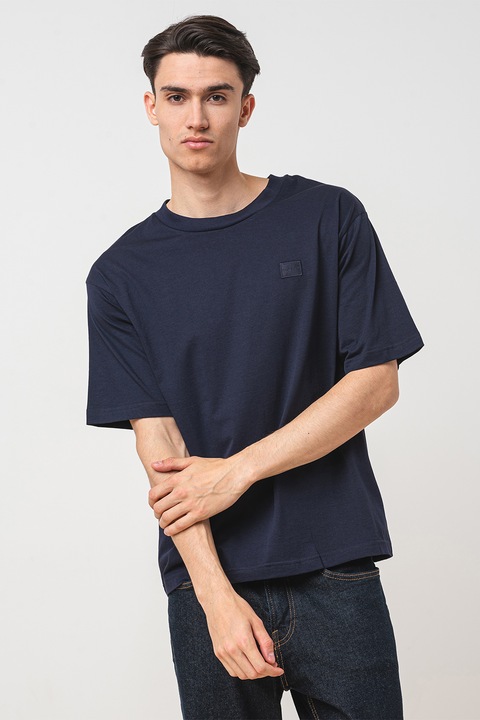 Gant, Tricou regular fit din bumbac, Albastru ultramarin, M