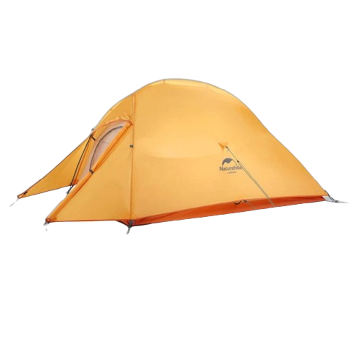 Къмпинг палатка, ултра лека, за 2 души, водоустойчива, 270x120 см, оранжева
