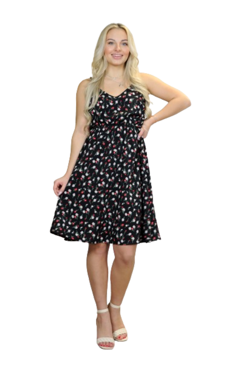 Rochie, MERRIBEL, Ninella, Poliester, Negru, One Size