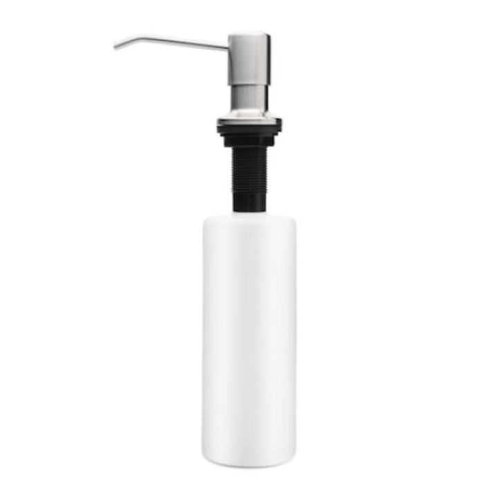 Folyékony szappanadagoló, ABS/rozsdamentes acél, 300ml, Beépített, Ezüst