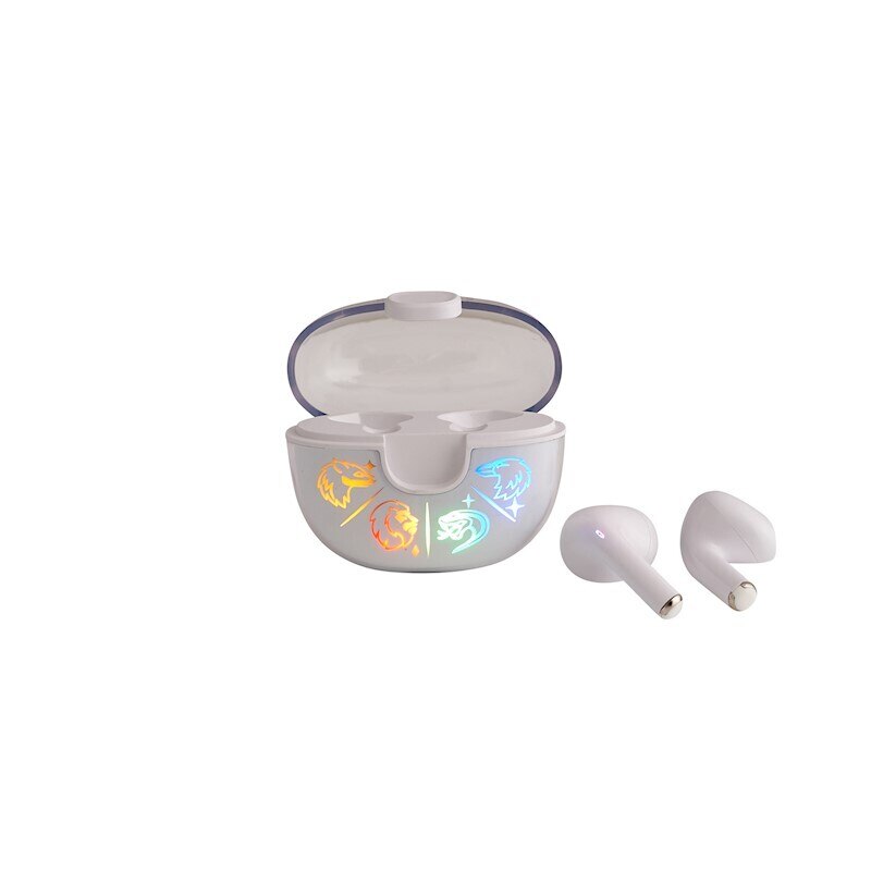 Casti TWS Lazer Built Harry Potter Hogwarts, alb, Bluetooth, microfon, 10m