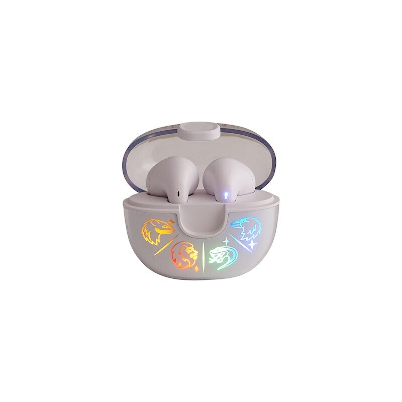 Casti TWS Lazer Built Harry Potter Hogwarts, alb, Bluetooth, microfon, 10m