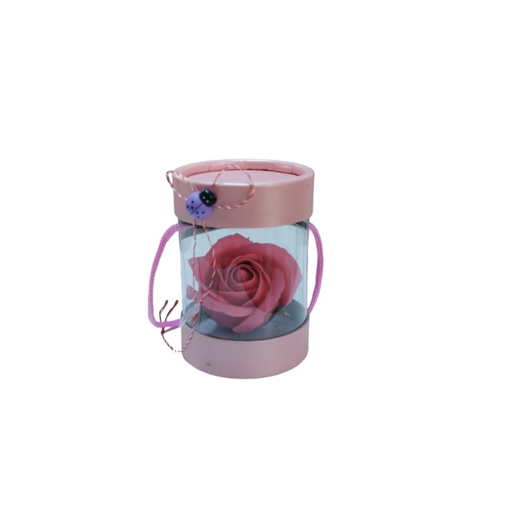 Martisor Rose Soap Pink doboz 6 x 9 cm