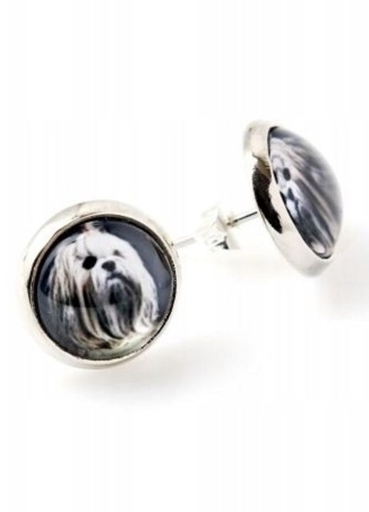 Lhasa Apso fényképes ékszerkészlet, Art-Dog, fekete