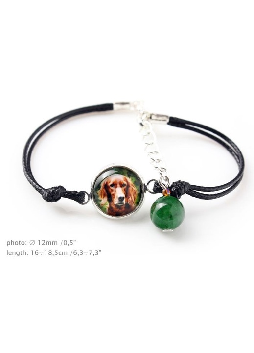 Set de bijuterii Setter cu cutie foto caine, Art-Dog, Negru