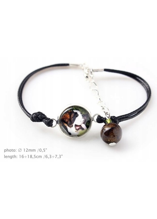 Set de bijuterii cu fotografia unui caine, Art-Dog, Negru