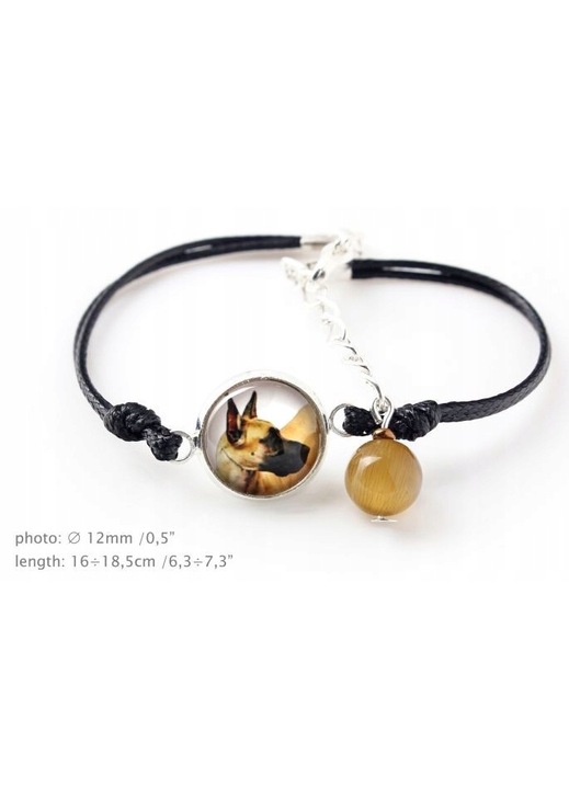 Set de bijuterii Great Dane cu fotografie, Art-Dog, Negru