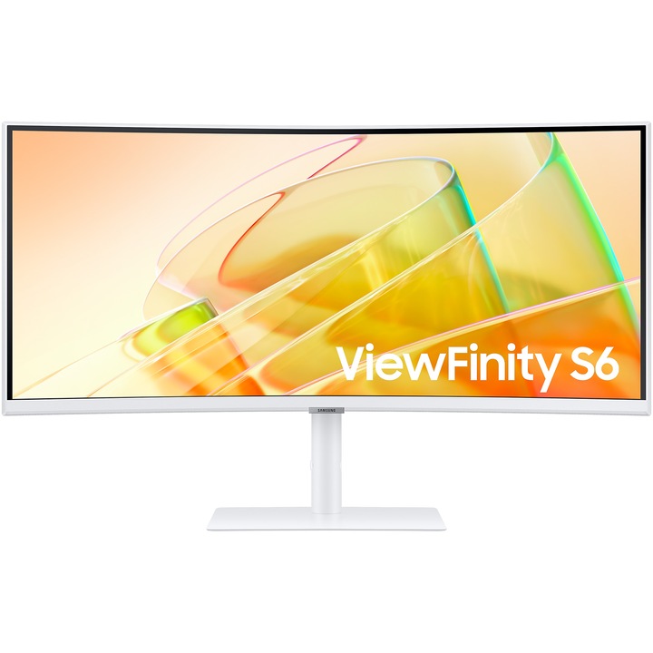 Samsung, Hajlított monitor LS34C650TAUXEN, 34", QHD, 100 Hz, 5 ms, VA, (fehér), HDMI, DisplayPort