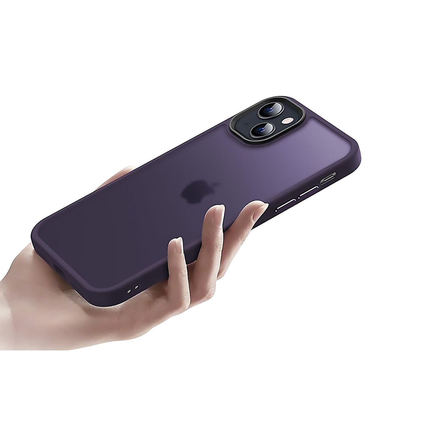 Husa pentru iPhone 15, MobileSmart, Hybrid ultra slim, carcasa spate Antisoc, Purple