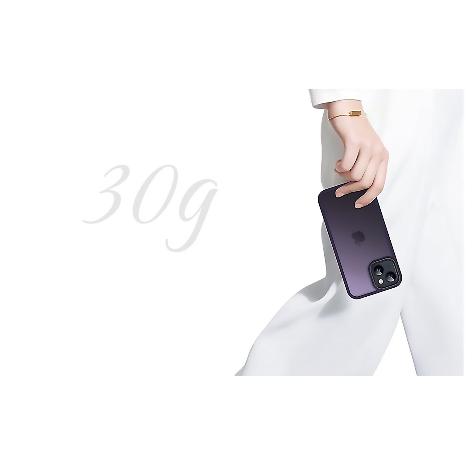 Husa pentru iPhone 15, MobileSmart, Hybrid ultra slim, carcasa spate Antisoc, Purple