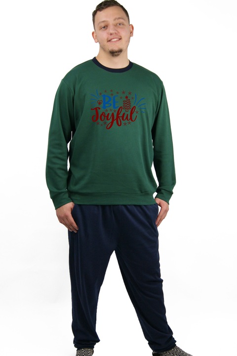 Ferfi pizsama a Be Joyful For Christmas Print szolgaltatassal