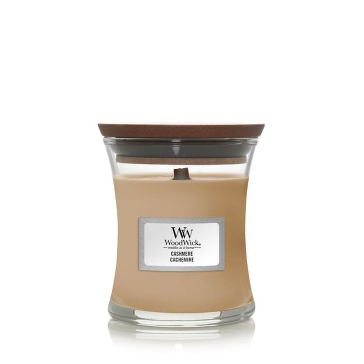Свещ Wood Wick, Cashmere, Малък Буркан
