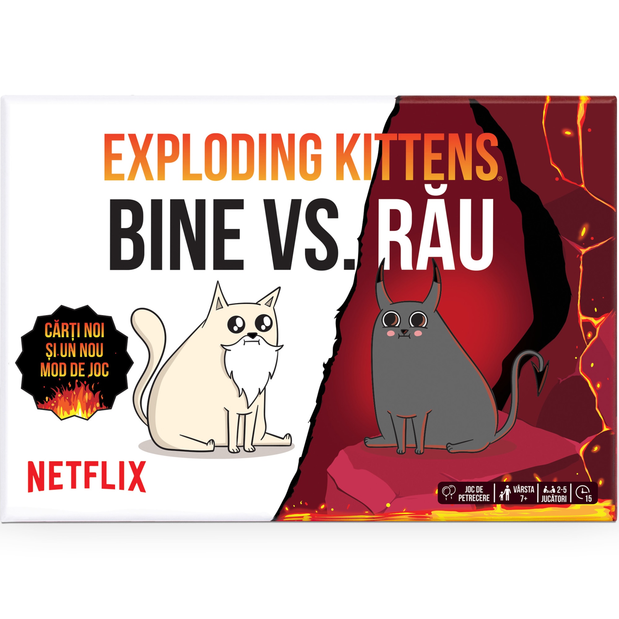 Társasjáték Exploding Kittens: GOOD vs EVIL - eMAG.hu