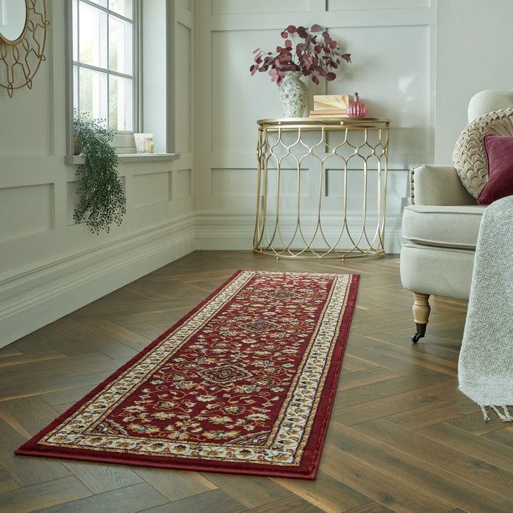 Covor, Flair Rugs, traversa Sherborne Rosu 60X230 cm