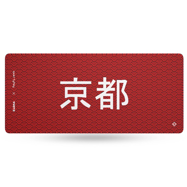 Mousepad Gaming QwertyKey Kyoto, Impermeabil, 90 x 40 cm