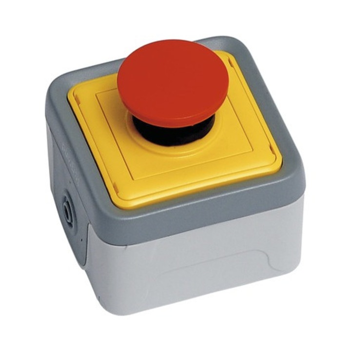 Buton De Urgenta/alarma Legrand Plexo Ip55 Rosu/gri, Montaj Aplicat