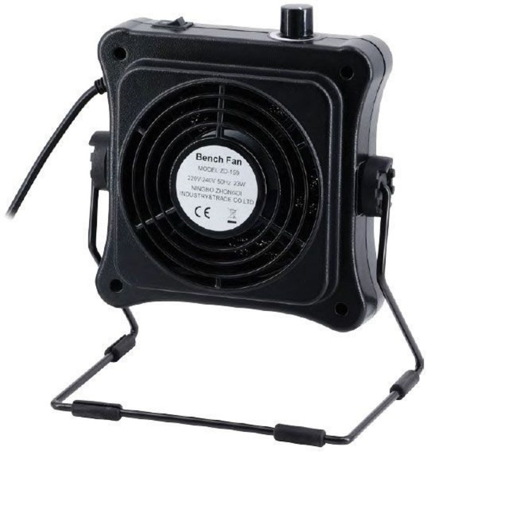 Extractor/absorbant de fum cu filtru de carbune activ, folosit vertical sau suspendat, pentru pistoale de lipit