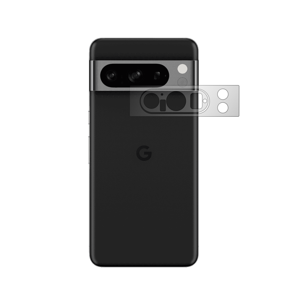 Set 4X Folie Protectie Camera iSkinz pentru Google Pixel 8 Pro - Invisible Skinz Matte, Siliconica Mata Anti-Amprenta, Anti-Reflex, Adeziva si Flexibila