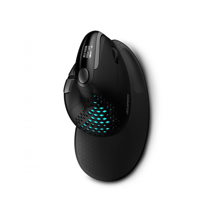 Mouse Urban Factory EPM50UF, ergonomic, 4000 dpi, negru, baterie incorporata 1000 mAh