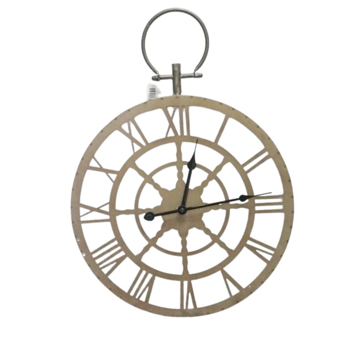 Часовник Stilvera, Метален, За стена, Римски цифри, 40 см