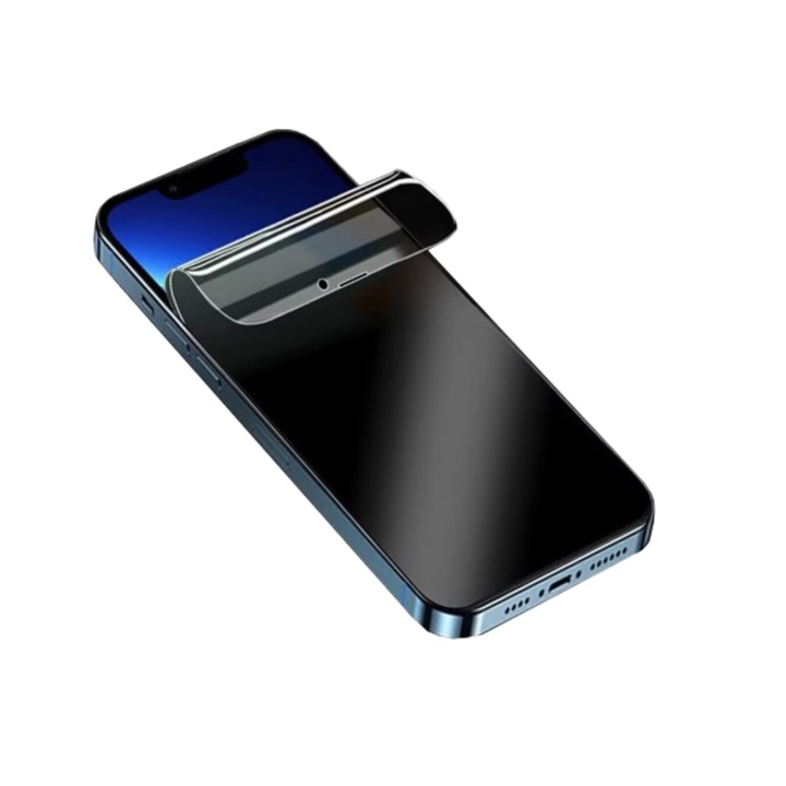 Премиум хидрогел протектор за екран, Privacy Mat, съвместим с iPhone 15 Plus, модел 2