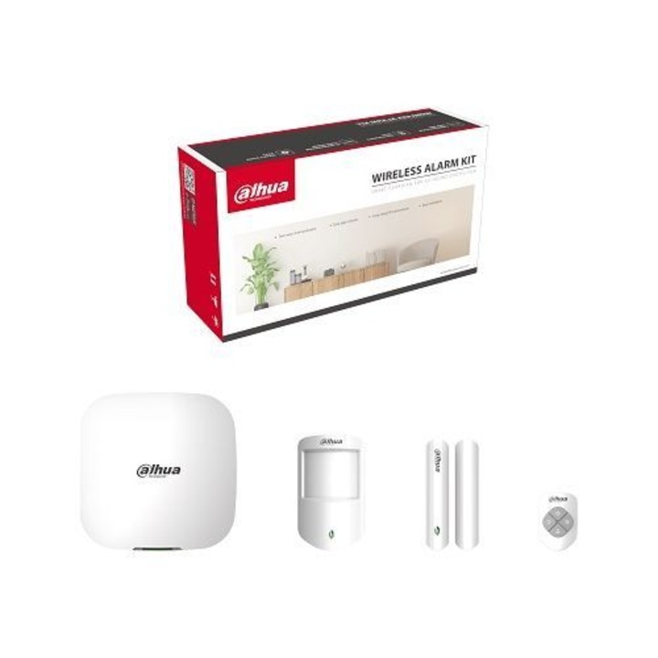 Kit Supraveghere, 6MP, 8CH NVR si 4 Camere, tehnologie cu doua lentile, noapte cu infrarosu, 1T