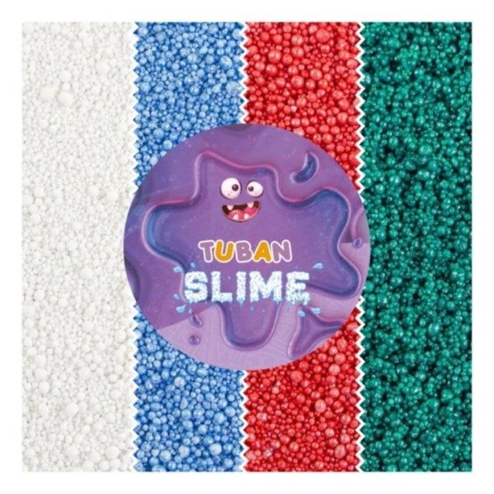 Kit slime mineral, Tuban, 4 culori, 3+, 12 g, Multicolor