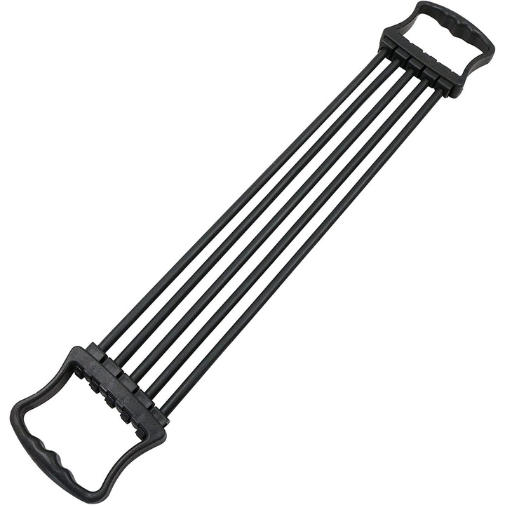 Extensor reglabil pentru piept, ComResi®, Cauciuc, Negru
