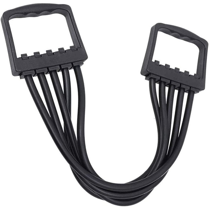 Extensor reglabil pentru piept, ComResi®, Cauciuc, Negru