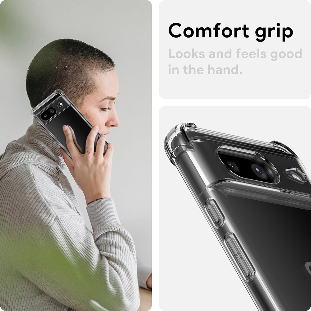 Husa compatibila cu Google Pixel 8, Protectie antisoc, Silicon Ultra Slim High Tech, Crystal Clear