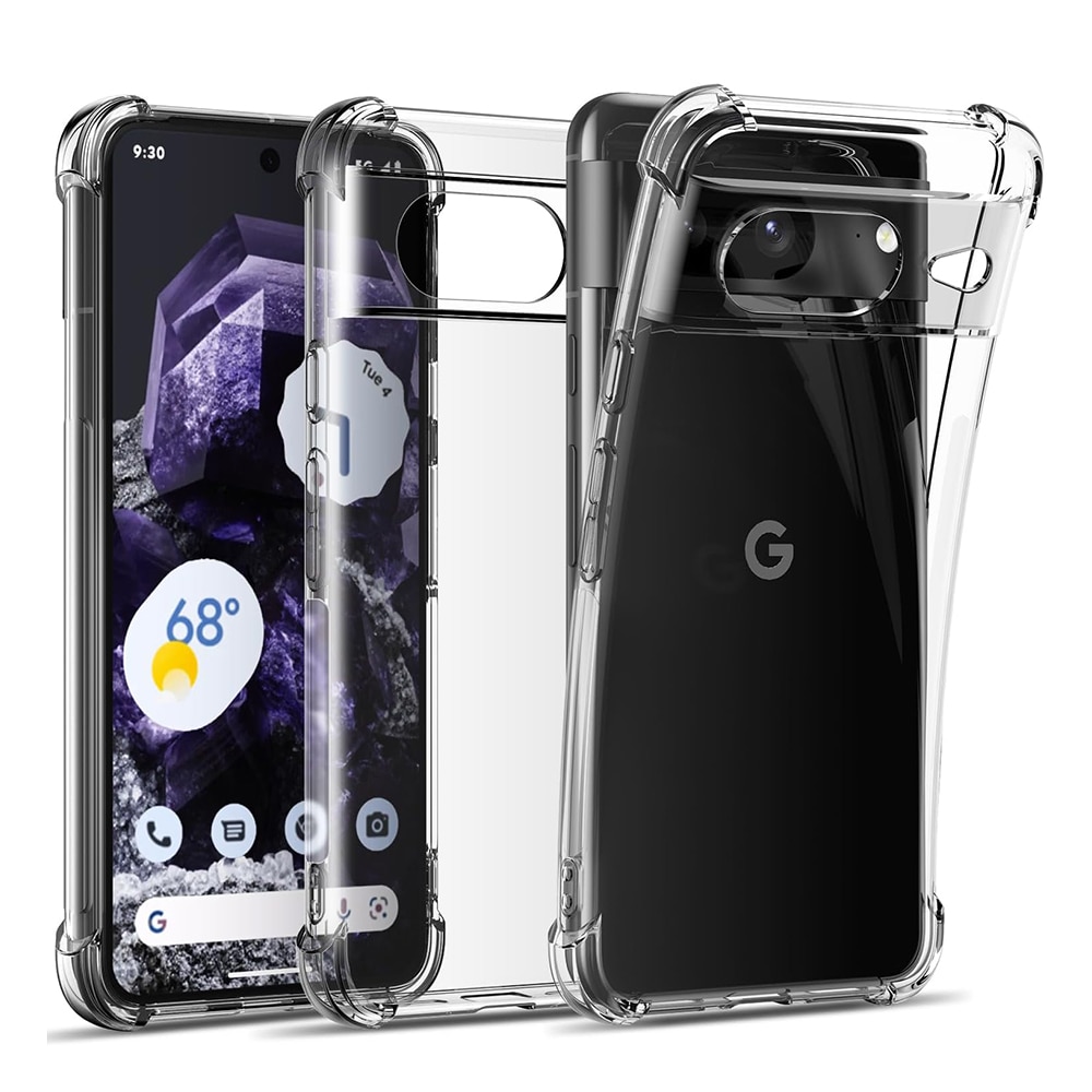 Husa compatibila cu Google Pixel 8, Protectie antisoc, Silicon Ultra Slim High Tech, Crystal Clear
