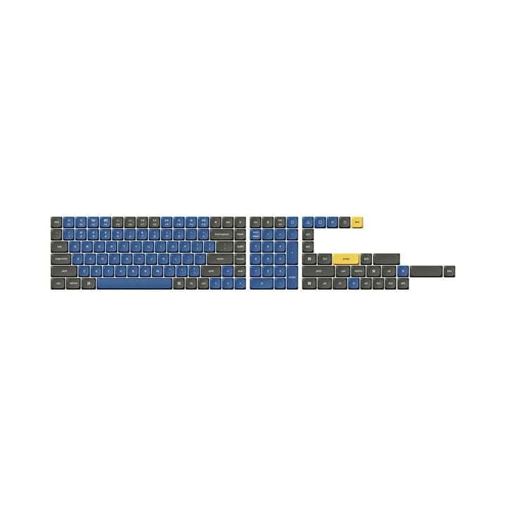 Kit butoane Keychron Low Profile Double Shot PBT LSA Keycaps Set - Royal