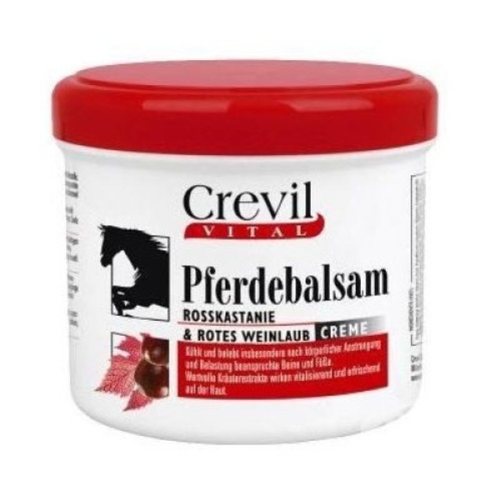 Балсам с конски кестен и червени лозови листа Crevil, 500 мл., за разширени вени и уморени крака