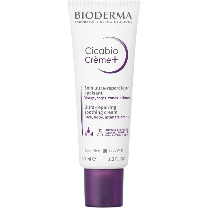 Crema reparatoare Bioderma Cicabio Crema+, 40 ml