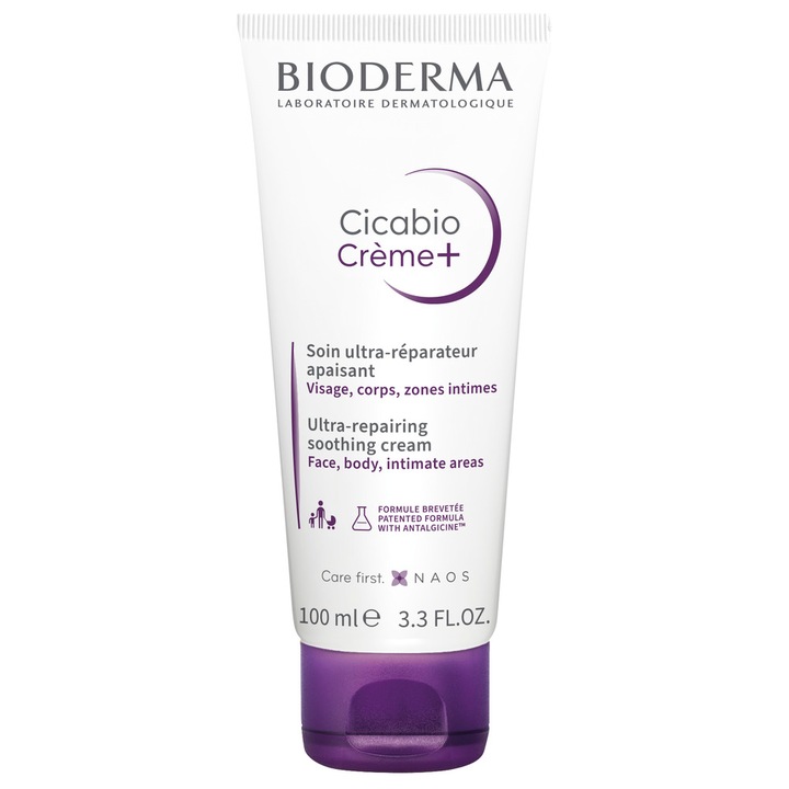 Crema reparatoare Bioderma Cicabio Crema+, 100 ml
