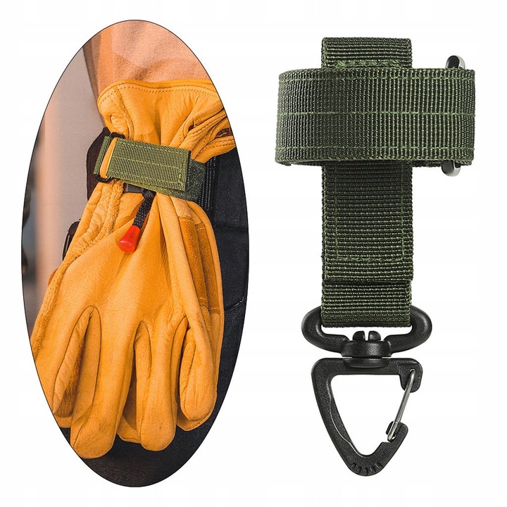 Suport universal manusi, Nylon, Verde, Universal