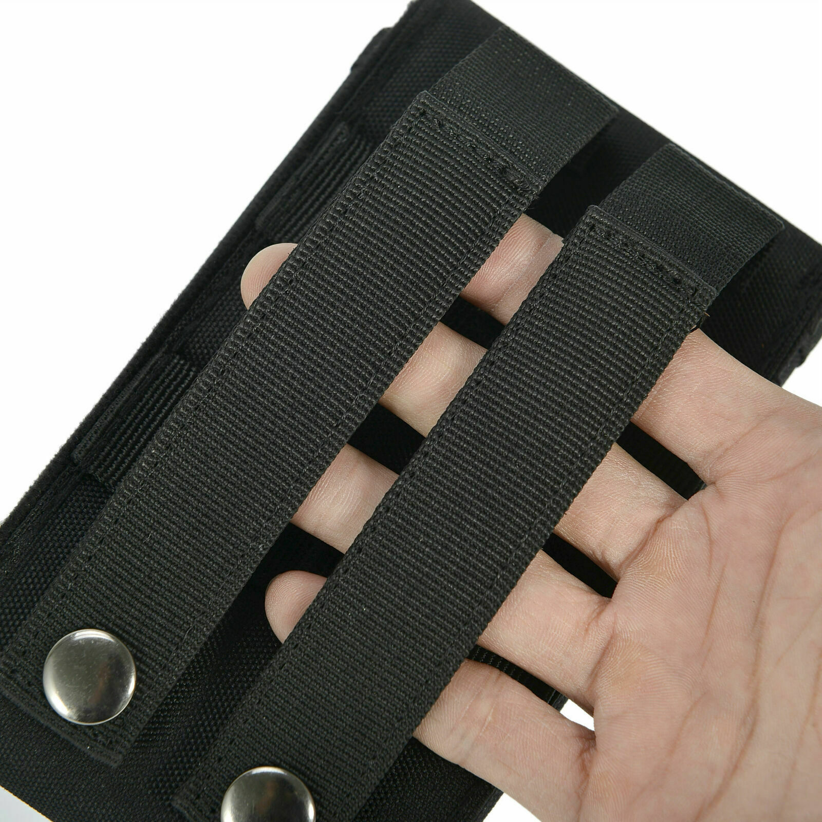 Husa tactica pentru telefon, poliester, negru, 17x10x2cm